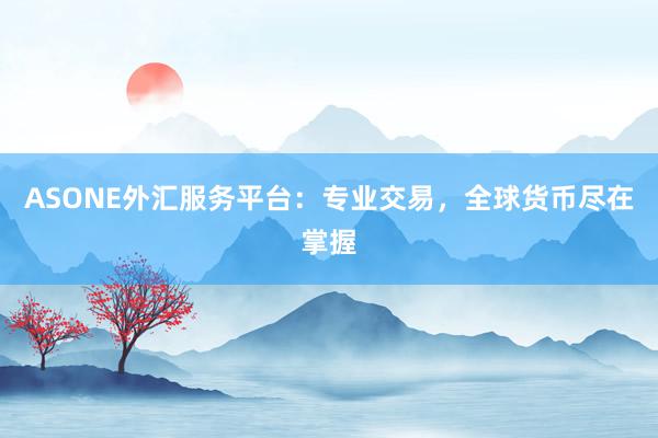 ASONE外汇服务平台：专业交易，全球货币尽在掌握