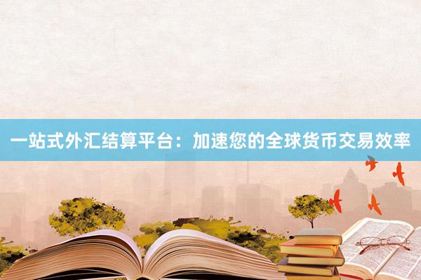 一站式外汇结算平台：加速您的全球货币交易效率