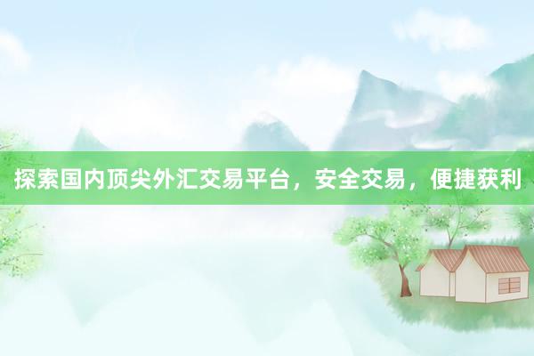 探索国内顶尖外汇交易平台，安全交易，便捷获利